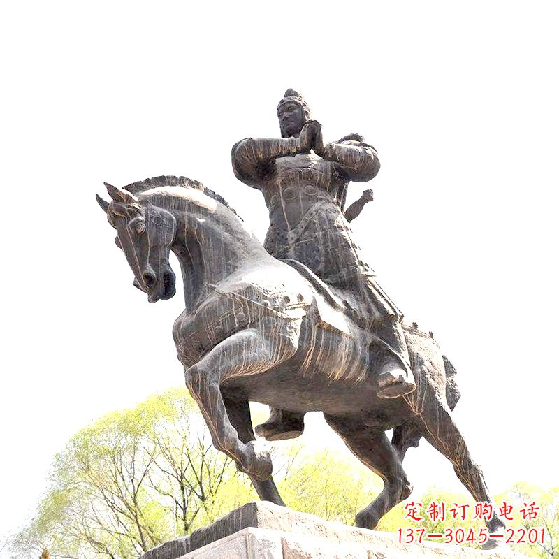 南京中国历史名人民族英雄霍去病铜雕塑