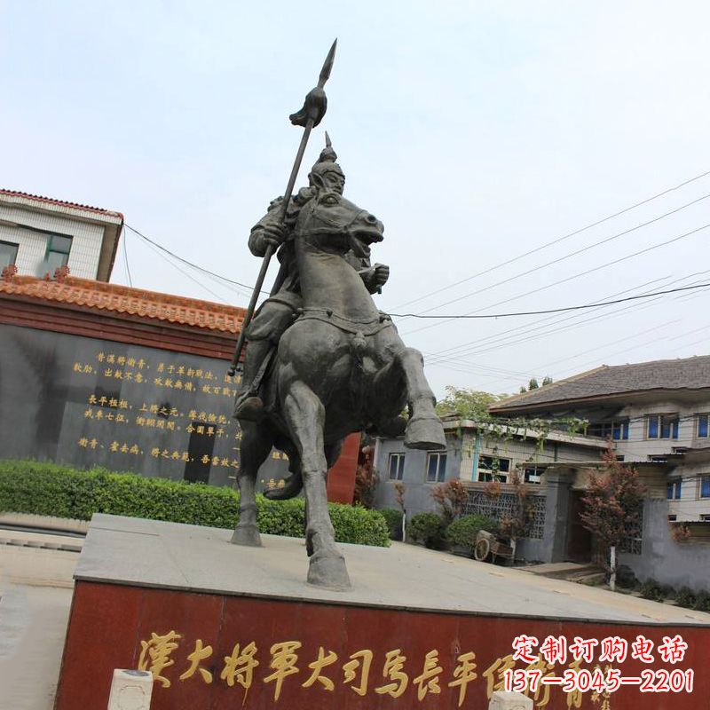 南京中国历史名人汉朝著名将领民族英雄卫青铜雕塑像