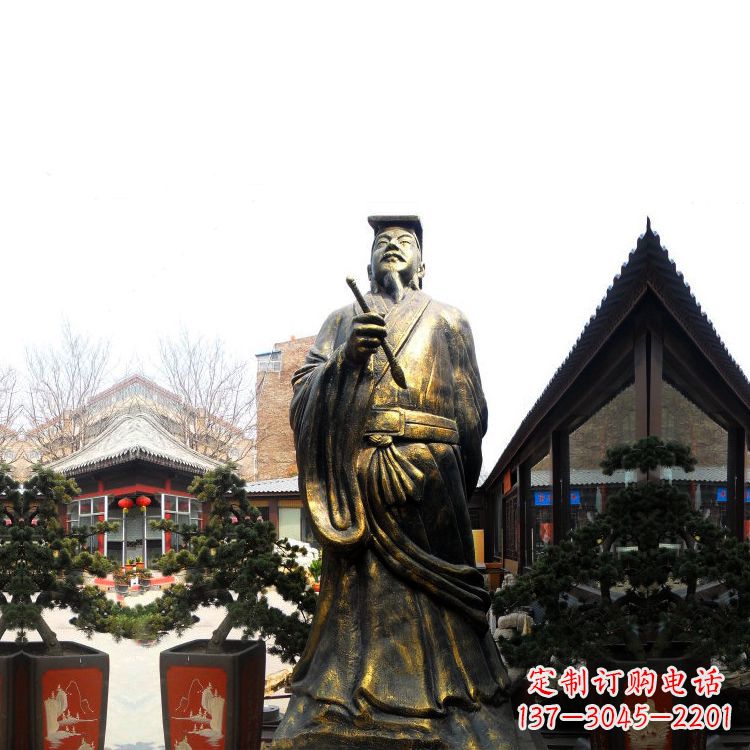 南京中国历史文化名人书圣王羲之雕塑