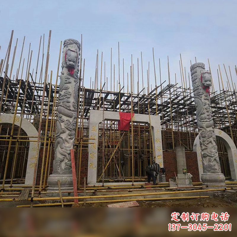 南京中国龙柱石雕