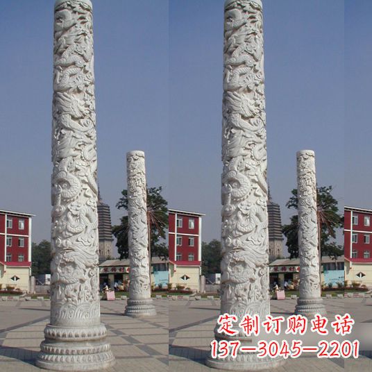 南京中国龙柱雕塑