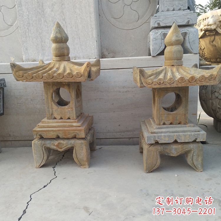 南京中式仿古低墩石灯笼