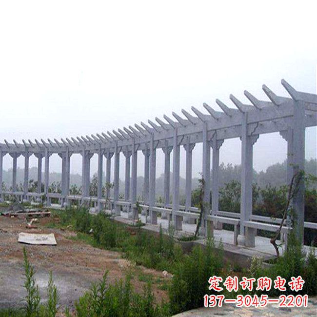 南京中式花架石雕长廊