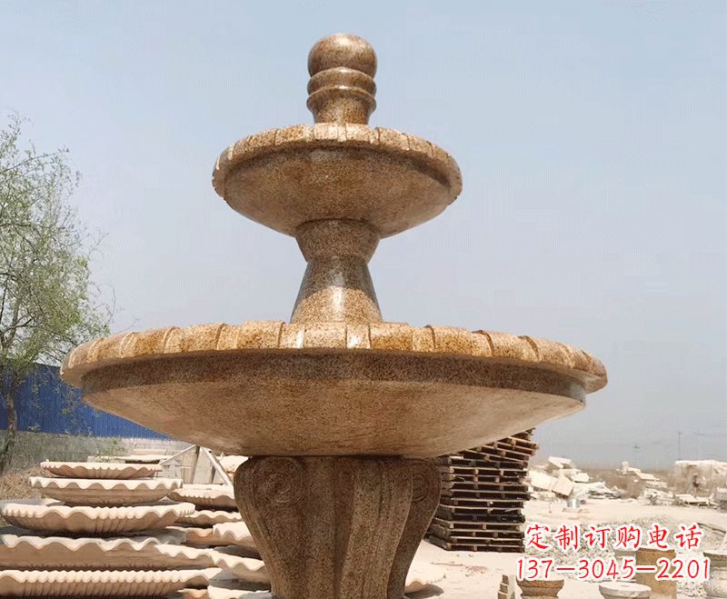 南京中式石雕喷泉