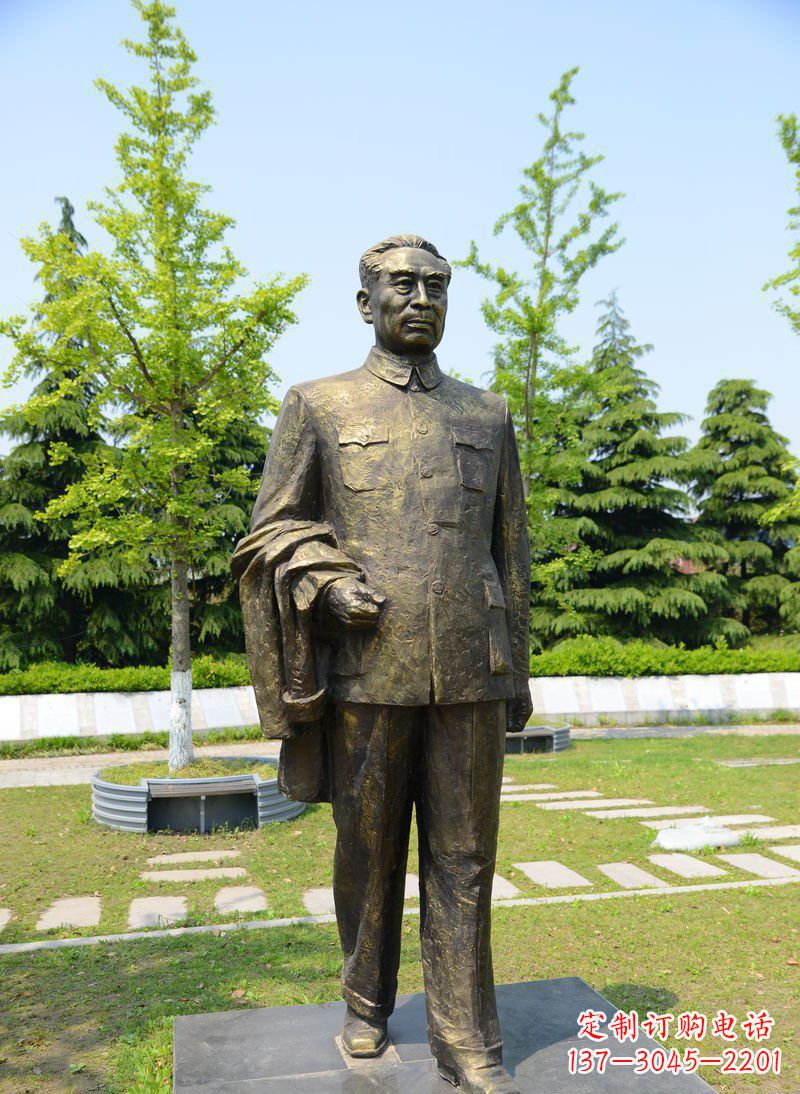 南京周总理伟人铜雕