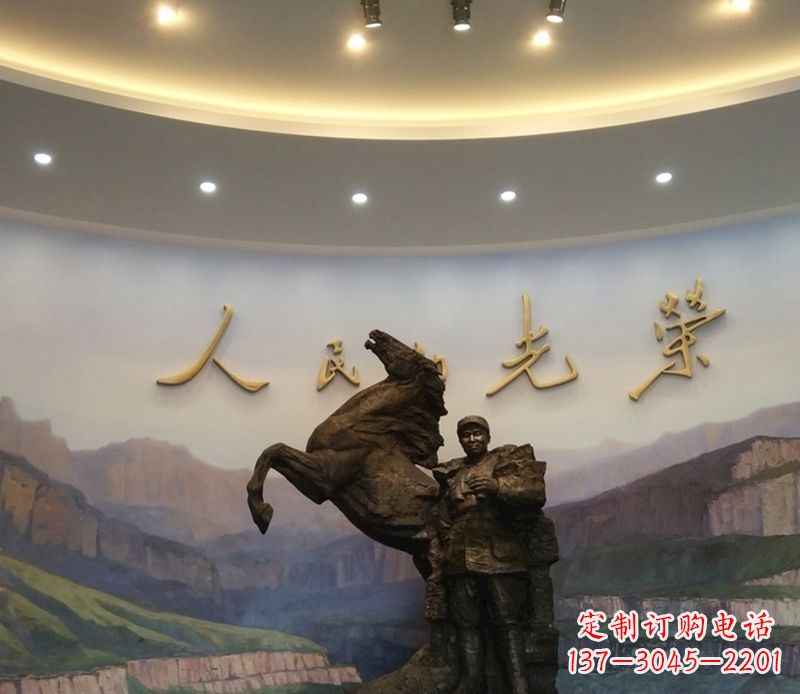 南京朱德人物景观铜雕