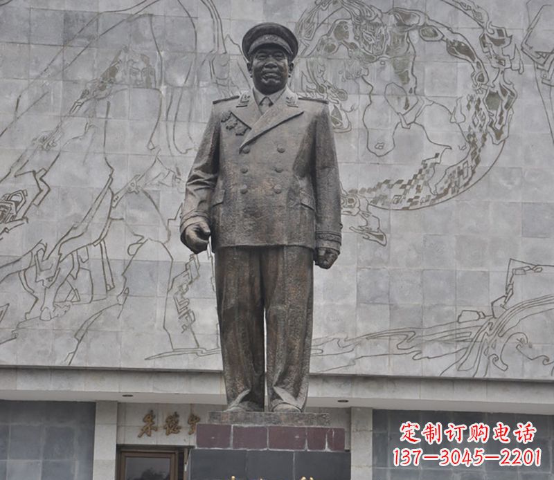 南京朱德人物铜雕