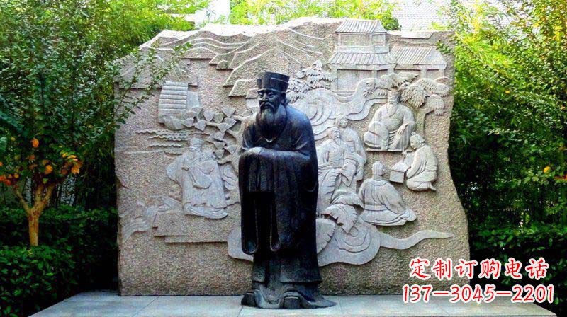南京朱熹古代名人铜雕_2