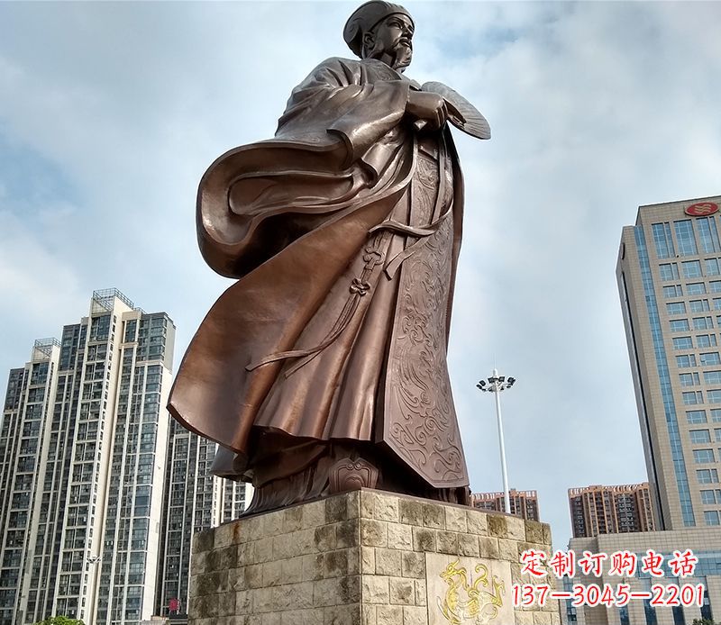 南京诸葛亮人物铜雕