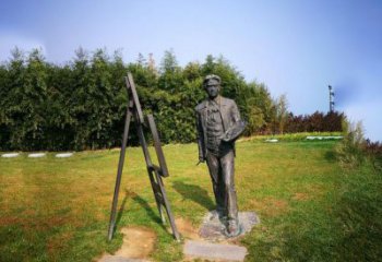 南京徐悲鸿城市雕塑公园铜雕像