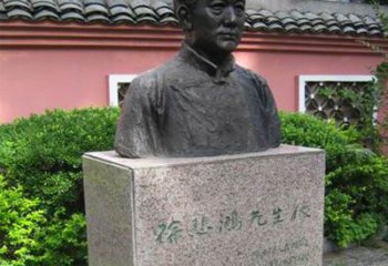 南京徐悲鸿铜雕半身像雕塑