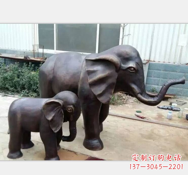 南京铸铜公园大象雕塑