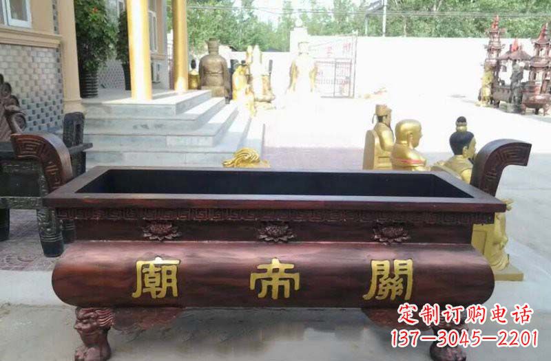 南京铸铜关帝庙香炉