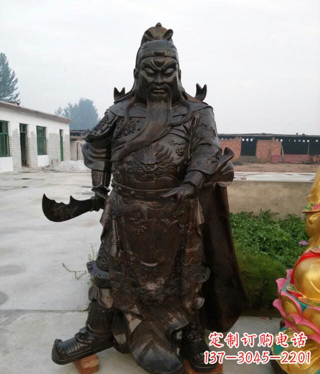 南京铸铜关公像铜雕