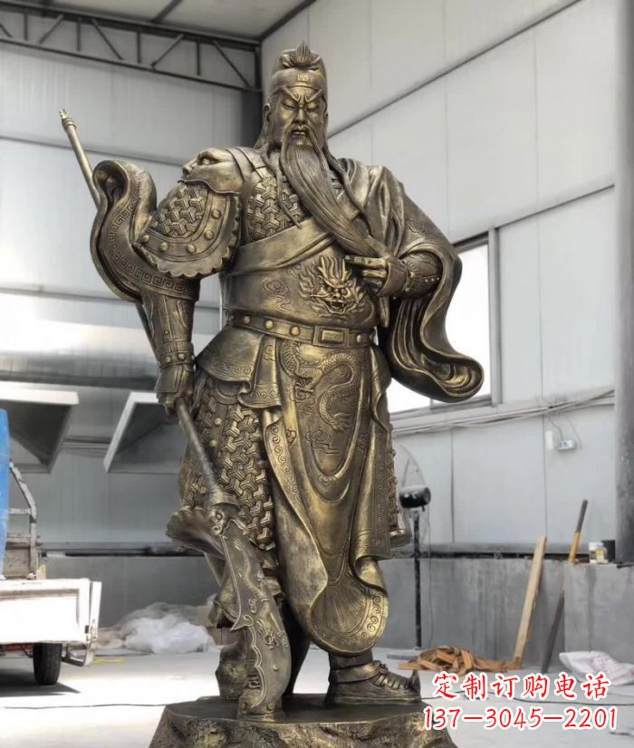 南京铸铜关公雕塑
