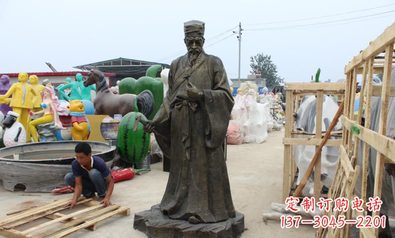 南京铸铜李时珍雕塑