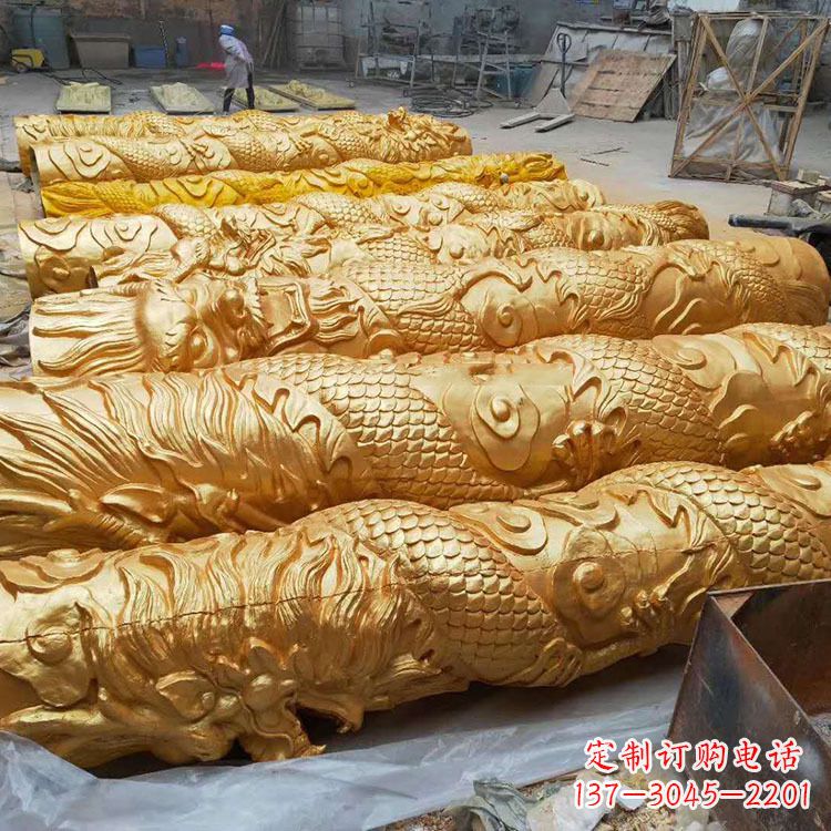 南京铸铜龙柱