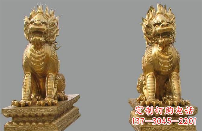南京铸铜麒麟雕塑222
