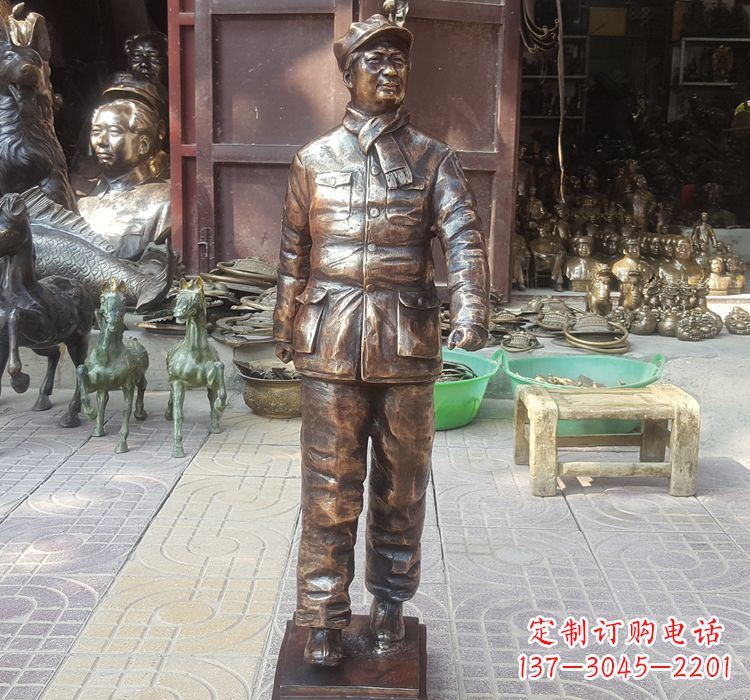 南京铸铜青年时期毛主席