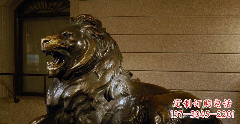 南京铸铜狮子铜雕 (2)