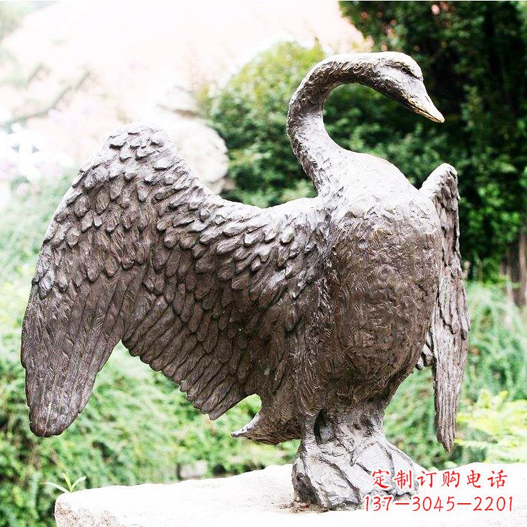 南京铸铜天鹅雕塑