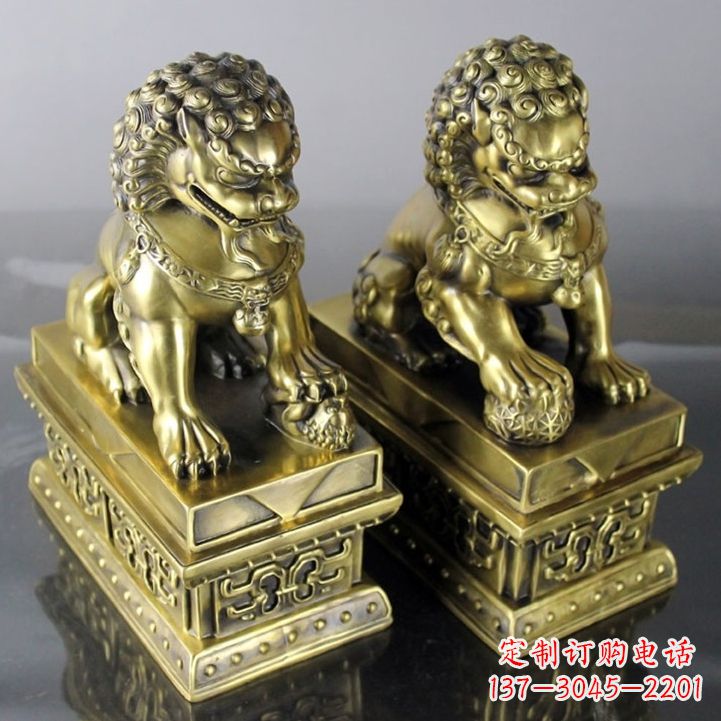 南京铸铜天安门狮子雕塑