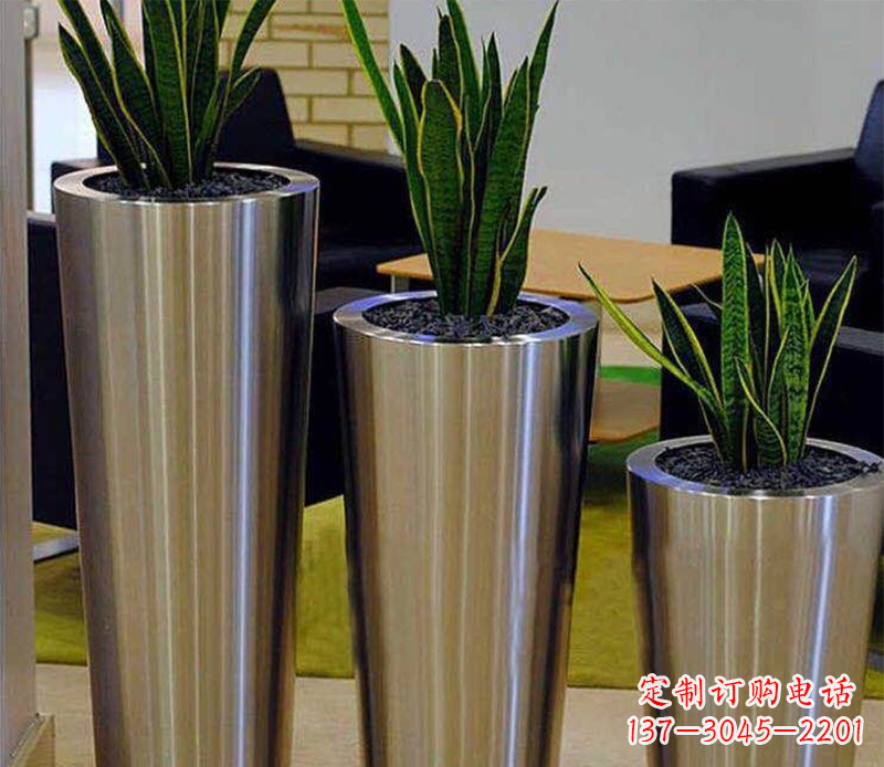 南京不锈钢花盆广场雕塑