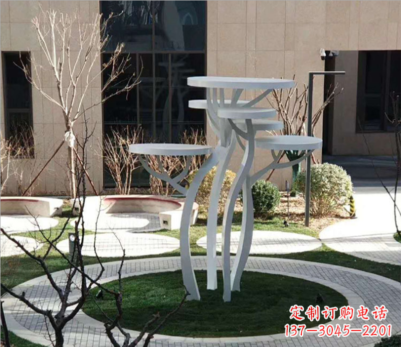 南京不锈钢蘑菇景观雕塑