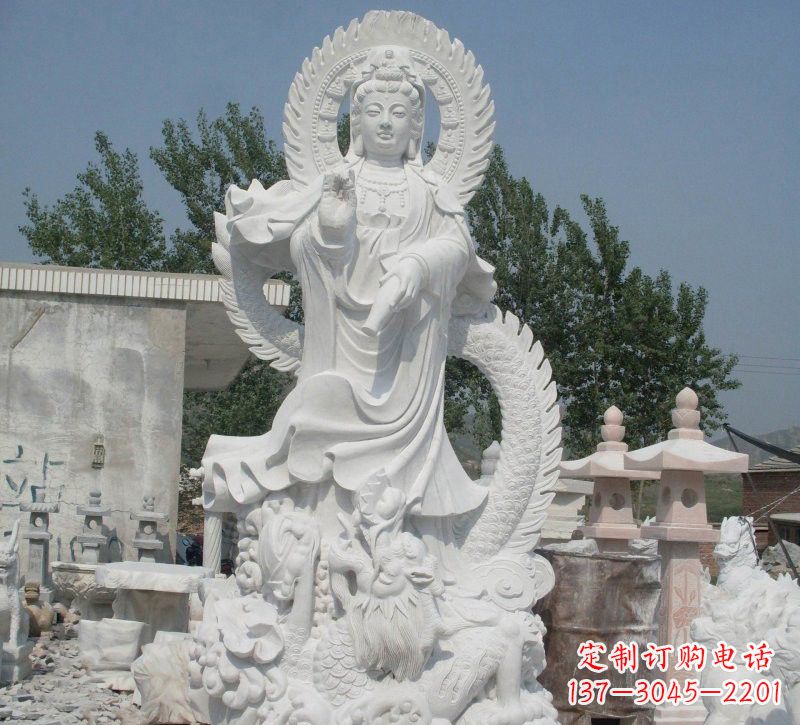 南京宗教庙宇乘龙观音石雕