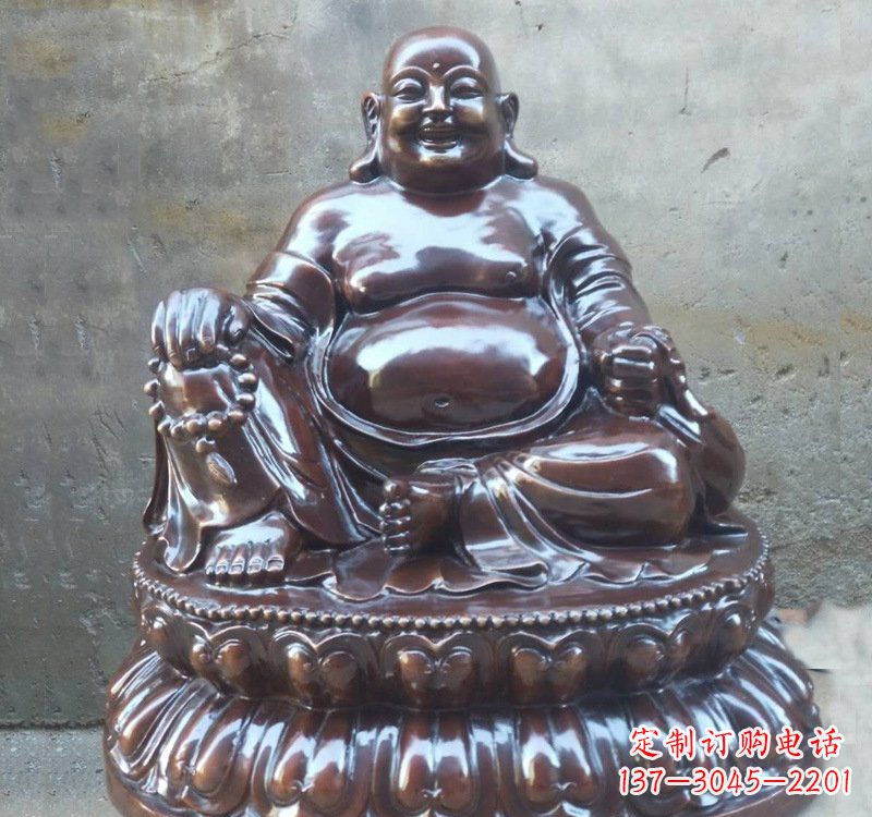 南京宗教庙宇弥勒佛铜雕