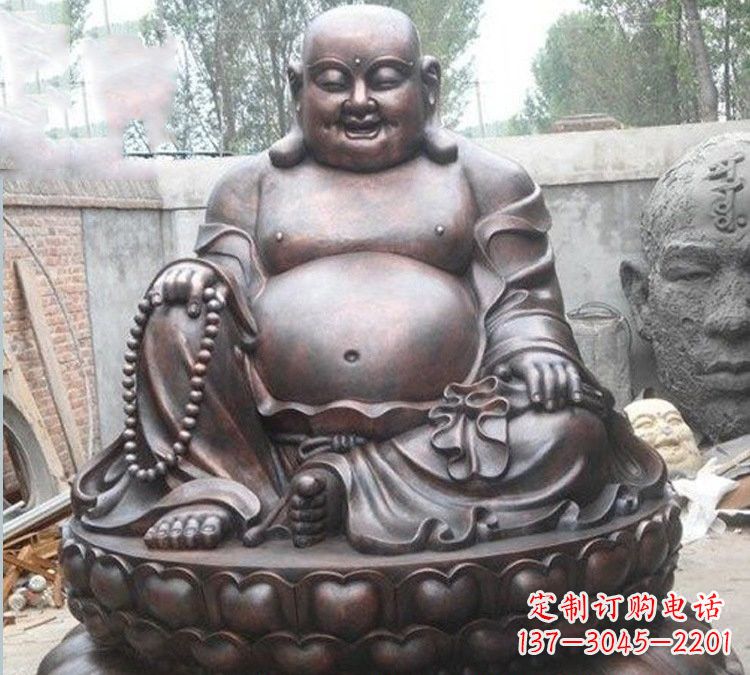 南京宗教庙宇弥勒佛铜雕222