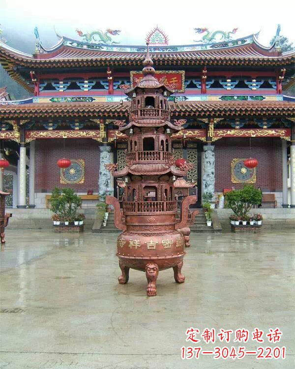 南京宗教庙宇香炉铜雕