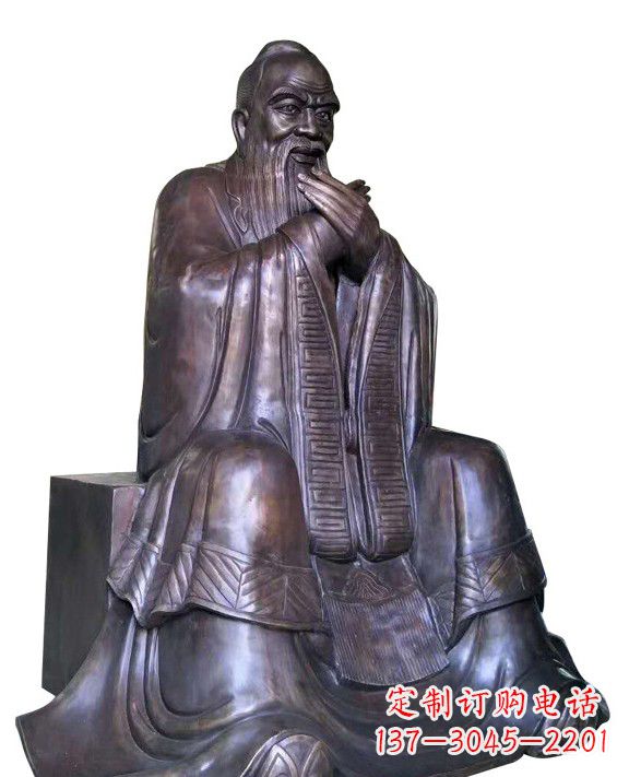 南京作揖孔子青铜像