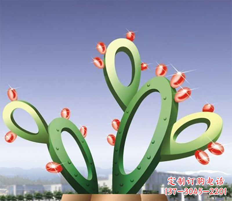 南京仙人掌不锈钢雕塑