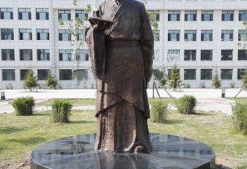 南京祖冲之校园铜雕-纯铜铸造中国古代历史名人著名数学家